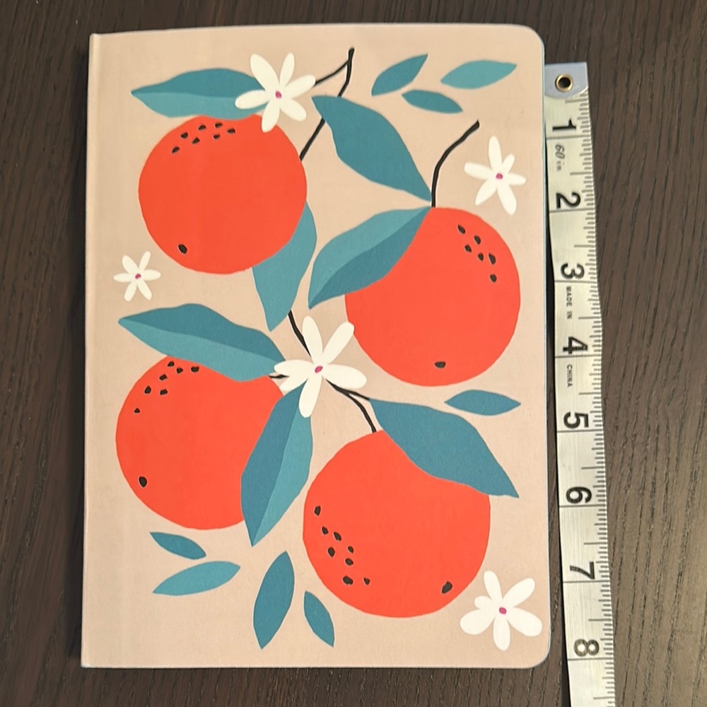 Kelly Green Orange Fruit Notebook - Picture 6 of 7